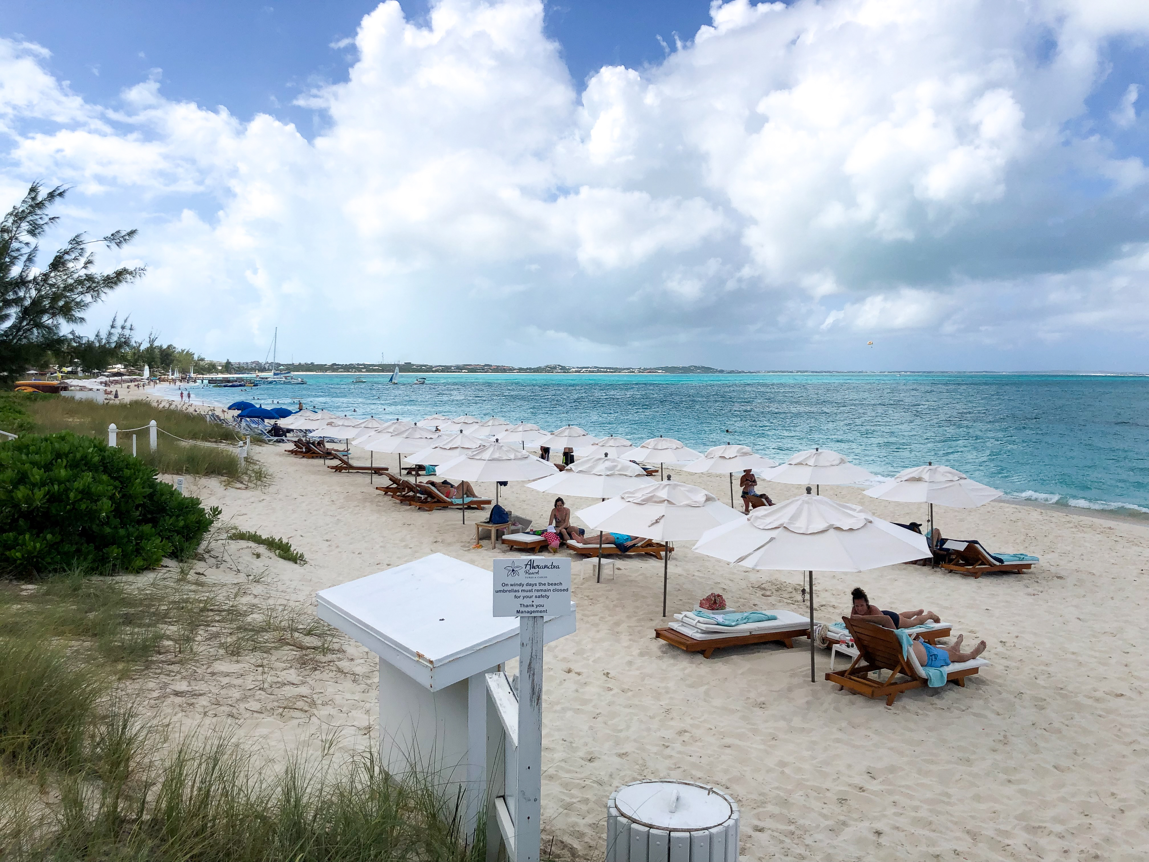 turks and caicos alexandra resort beach white sand turquoise water vacation grace bay beach